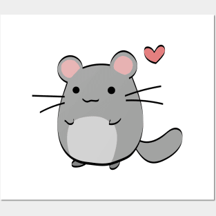 A Little Chinchilla Friend Posters and Art